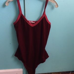 red velvet bodysuit  from pacsun